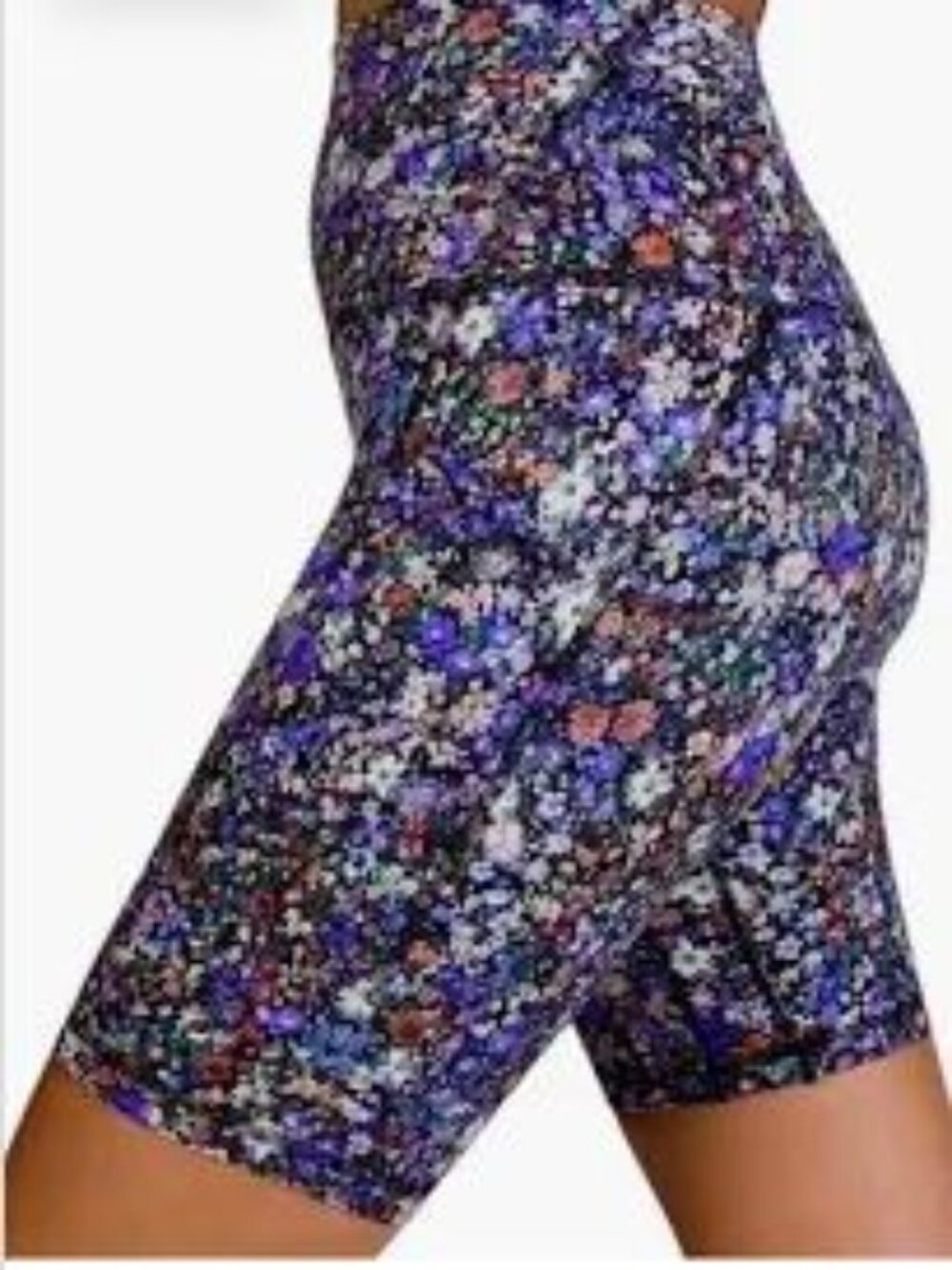 LULULEMON Align High Rise Short 8" Size 6: Floral Design